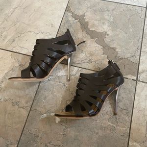 Giuseppe Zanotti Caged heels black leather